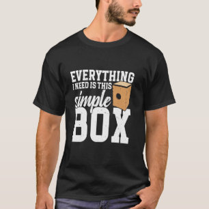 Cajón-Trommel Peruanischer Cajón Einfache Box Trom T-Shirt