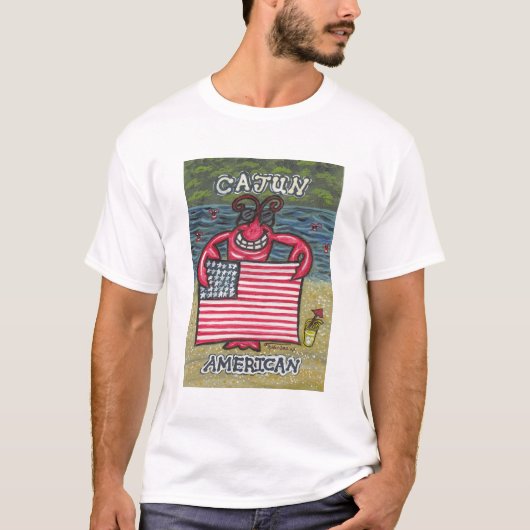 Cajun Amerikaner! T-Shirt (Vorderseite)