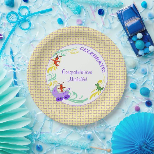 Cajun Baby-Geschlechts-neutrale Person Pappteller (Party)