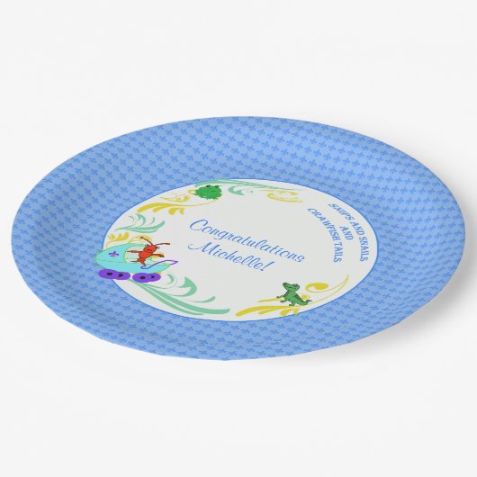 Cajun Baby Pappteller (Schrägansicht)