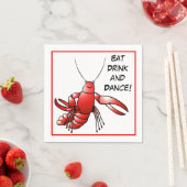 Cajun Boil Party Crawfish Crayfish essen Drink Tan Serviette (Beispiel)