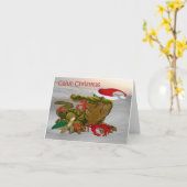 Cajun Christmas by bayou Holiday cards Karte (Gelbe Blume)