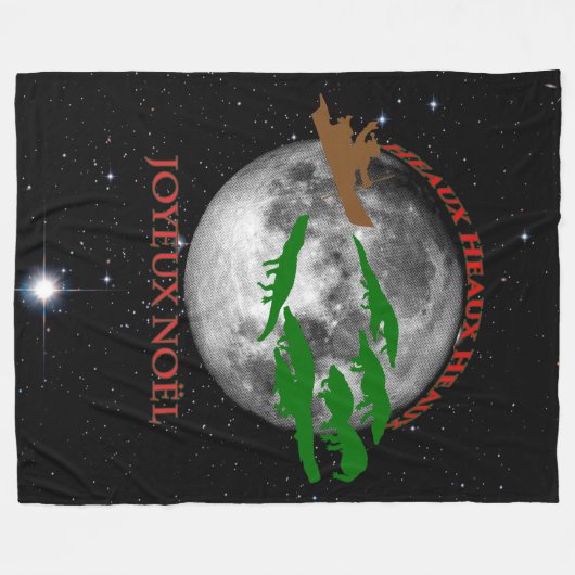 Cajun Christmas Fleecedecke (Vorderseite (Horizontal))