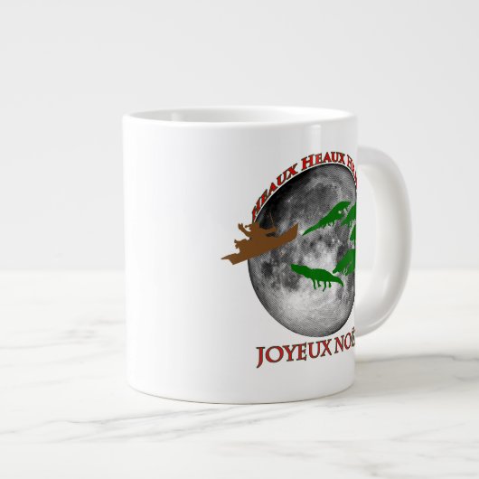 Cajun Christmas Jumbo-Tasse (Vorderseite Rechts)