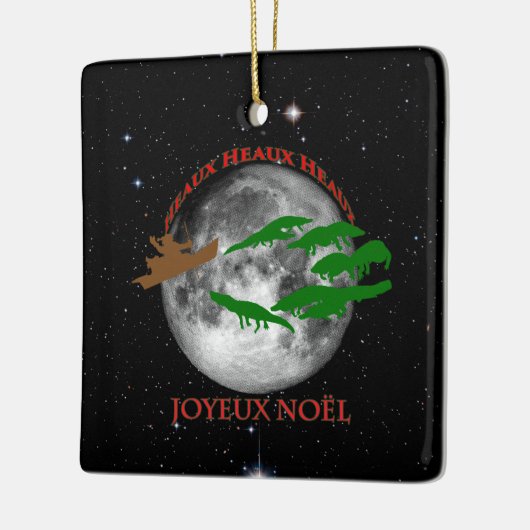 Cajun Christmas Keramikornament (Links)