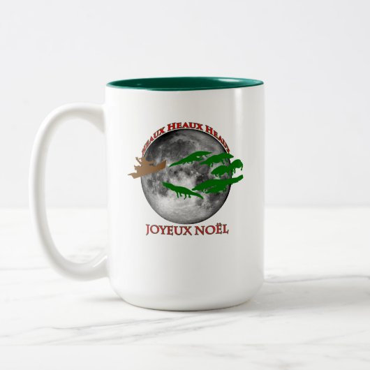 Cajun Christmas Zweifarbige Tasse (Links)