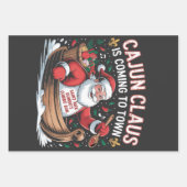 Cajun Clause kommt in die Stadt Weihnachts Krampus Geschenkpapier Set (Vorderseite)