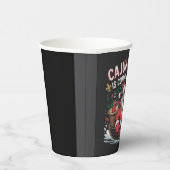 Cajun Clause kommt in die Stadt Weihnachts Krampus Pappbecher (Rechts)