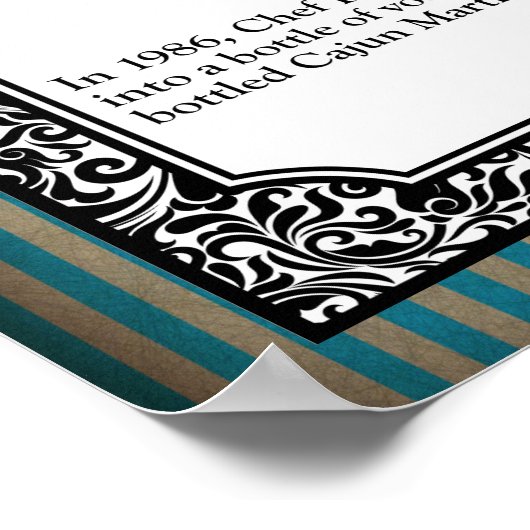 Cajun Cocktail Poster (Ecke)