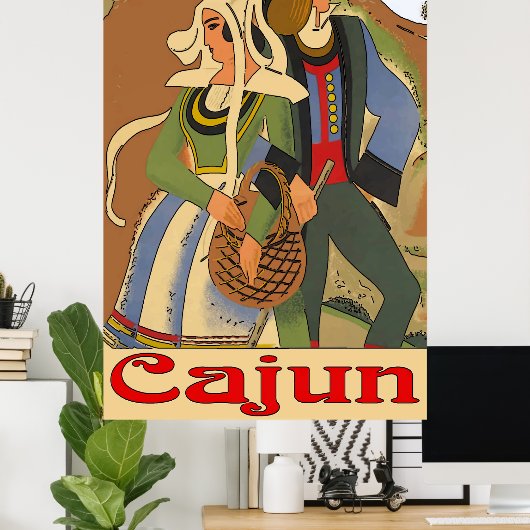 Cajun Couple mit Eaks Poster (Heimbüro)