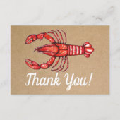 Cajun Crawfish Buchanfrage Begleitkarte (Rückseite)