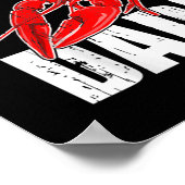 Cajun Crawfish Crawdaddy Crayfish Gift Lover Poster (Ecke)