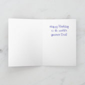 Cajun Crawfish Happy Birthday Vater Karte (Innenseite)