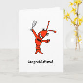 Cajun Crawfish/Hummer Personalisiert Karte (Gelbe Blume)