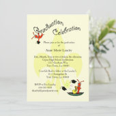 Cajun Crawfish Lilie Abschluss Einladung (Stehend Vorderseite)