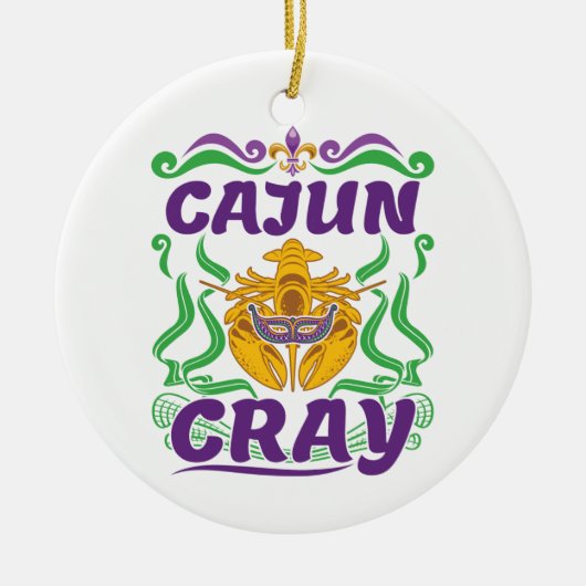 Cajun Cray Crawfish Boil Louisiana New Orleans Keramik Ornament (Vorne)