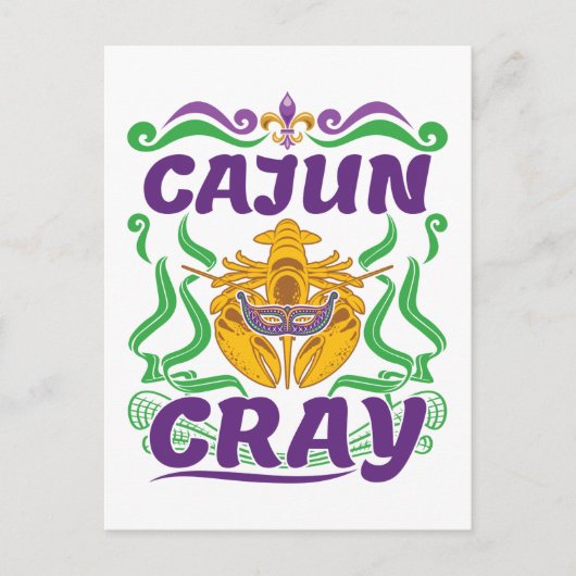 Cajun Cray Crawfish Boil Louisiana New Orleans Postkarte (Vorderseite)