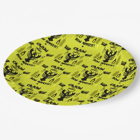 Cajun & Creole Cooks Pappteller (Schrägansicht)