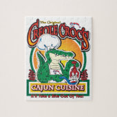 Cajun Creole Mardi Gras Crocodile Puzzle (Vertikal)