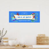 Cajun Critters Baby Boy Banner Poster (Küche)