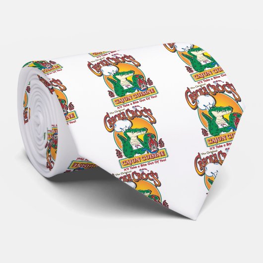 Cajun Crocs Ceole Cuisine Krawatte (Gerollt)