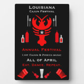 Cajun-Festival-Promotion Fotoplatte (Vorderseite)