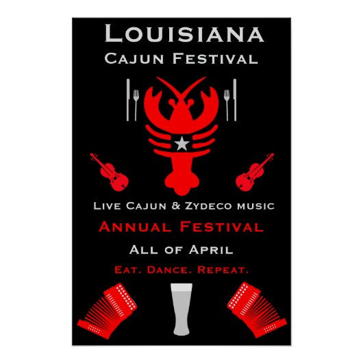 Cajun-Festival-Promotion Poster (Vorderseite)
