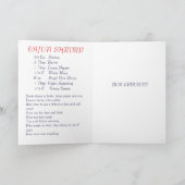 Cajun Garnele-Grüße Karte (Innenseite)