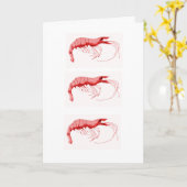 Cajun Garnele-Grüße Karte (Gelbe Blume)