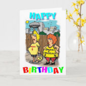 Cajun Gruß-Karten Karte (Gelbe Blume)