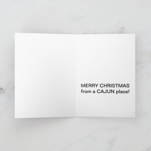 Cajun Gruß-Karten Karte (Innenseite)