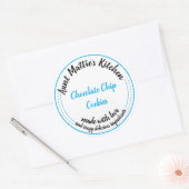 Cajun Kitchen Cooking Liebe Food Item Label Runder Aufkleber (Umschlag)