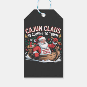 Cajun-Klausel kommt in die Stadt Weihnachts-Krampu Geschenkanhänger