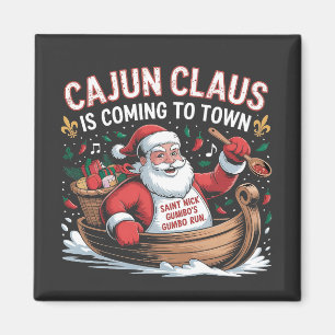 Cajun-Klausel kommt in die Stadt Weihnachts-Krampu Magnet
