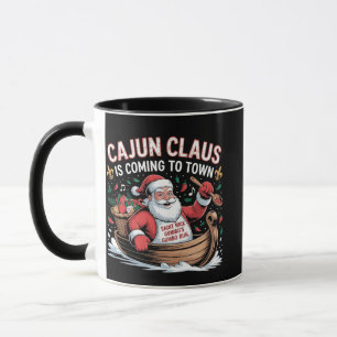 Cajun-Klausel kommt in die Stadt Weihnachts-Krampu Tasse