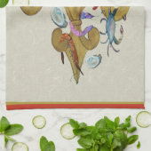 Cajun Lilie Küchentücher aus der Kunst (Gefaltet)