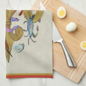 Cajun Lilie Küchentücher aus der Kunst (Viertel Falte)