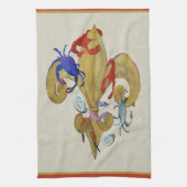 Cajun Lilie Küchentücher aus der Kunst (Vertikal)