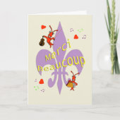 Cajun Lilien-Panzerkrebse danken Ihnen auf Dankeskarte (Vorderseite)