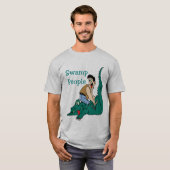 Cajun Massage, Alligator, Sumpfländer T-Shirt (Vorne ganz)