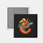 Cajun-Meeresfrüchte lustige Garnelen Magnet (Vorderseite/Rückseite)