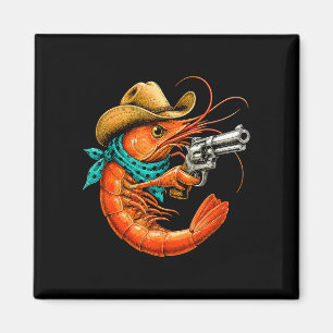 Cajun-Meeresfrüchte lustige Garnelen  Magnet