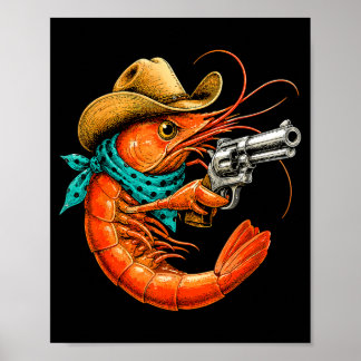 Cajun-Meeresfrüchte lustige Garnelen  Poster