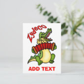 Cajun Music Postkarte (Stehend Vorderseite)