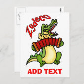 Cajun Music Postkarte (Vorne/Hinten)