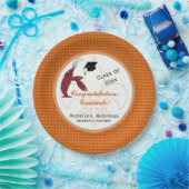 Cajun Panzerkrebs-Abschluss in Orange und in Pappteller (Party)