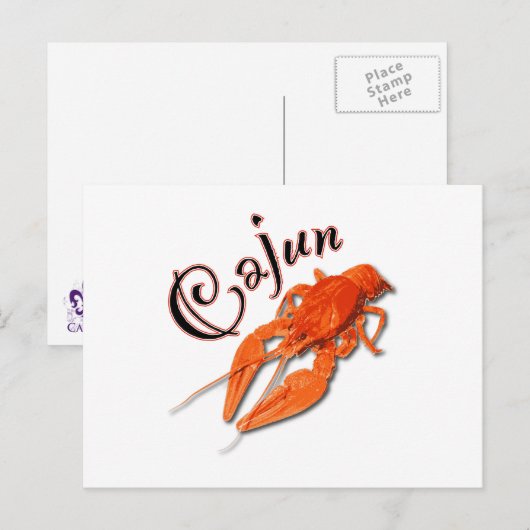 Cajun Postcard Postkarte (Vorne/Hinten)