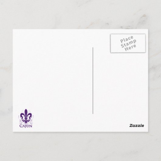 Cajun Postcard Postkarte (Rückseite)