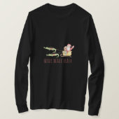 Cajun Santa Alligator Heaux Heaux Heaux Weihnachte T-Shirt (Design vorne)