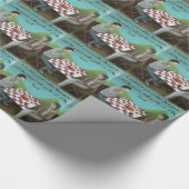 Cajun-Schach Lustiger Cartoon Geschenkpapier (Ecke)